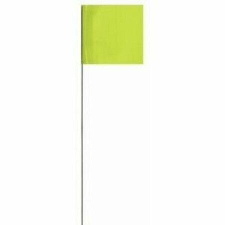 SWANSON TOOL CO Flm15100 15 in. Lime Glo Stake Flags, 100PK HV702180027